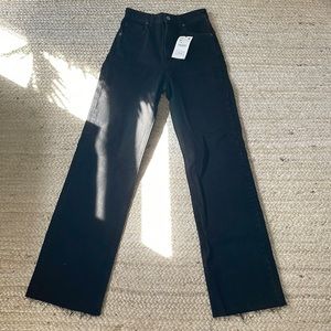 Zara wide leg jeans in black